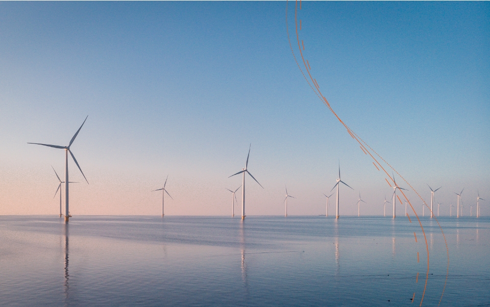 windfarm in the sea
